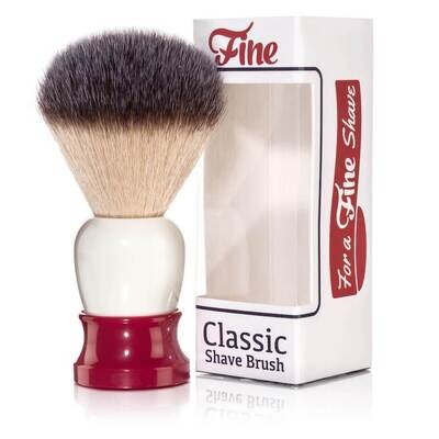 Fine Accoutrements Classic Shaving Brush -Red/White