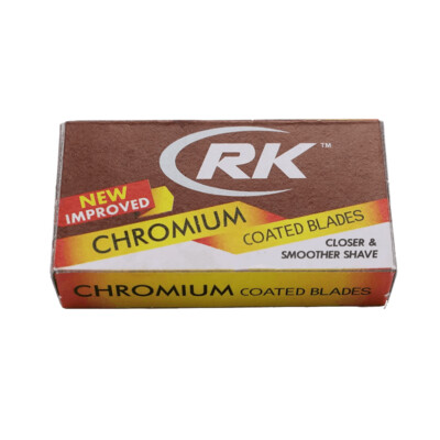 RK Chromium Double Edge Razor Blades, 10 Count