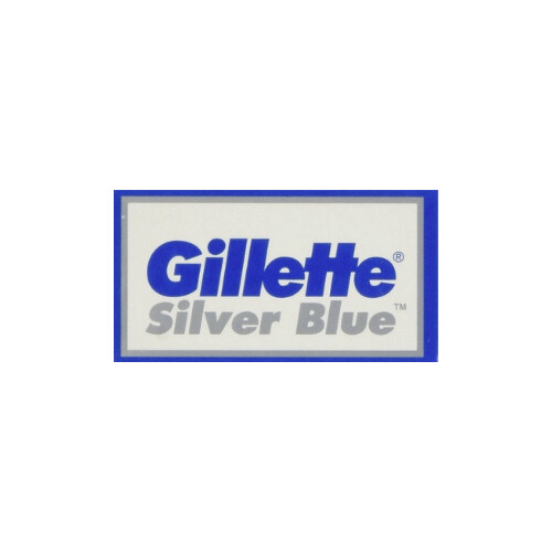 Gillette Silver Blue Double Edge Razor Blades, 5 Count