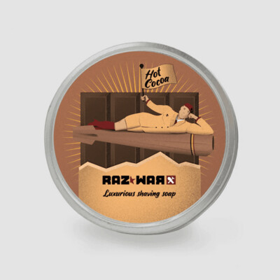 Raz*War Hot Cocoa Organic Artisan Shave Soap