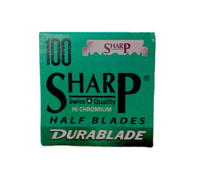SHARP Hi Chromium Half Razor Blades, 100 Count