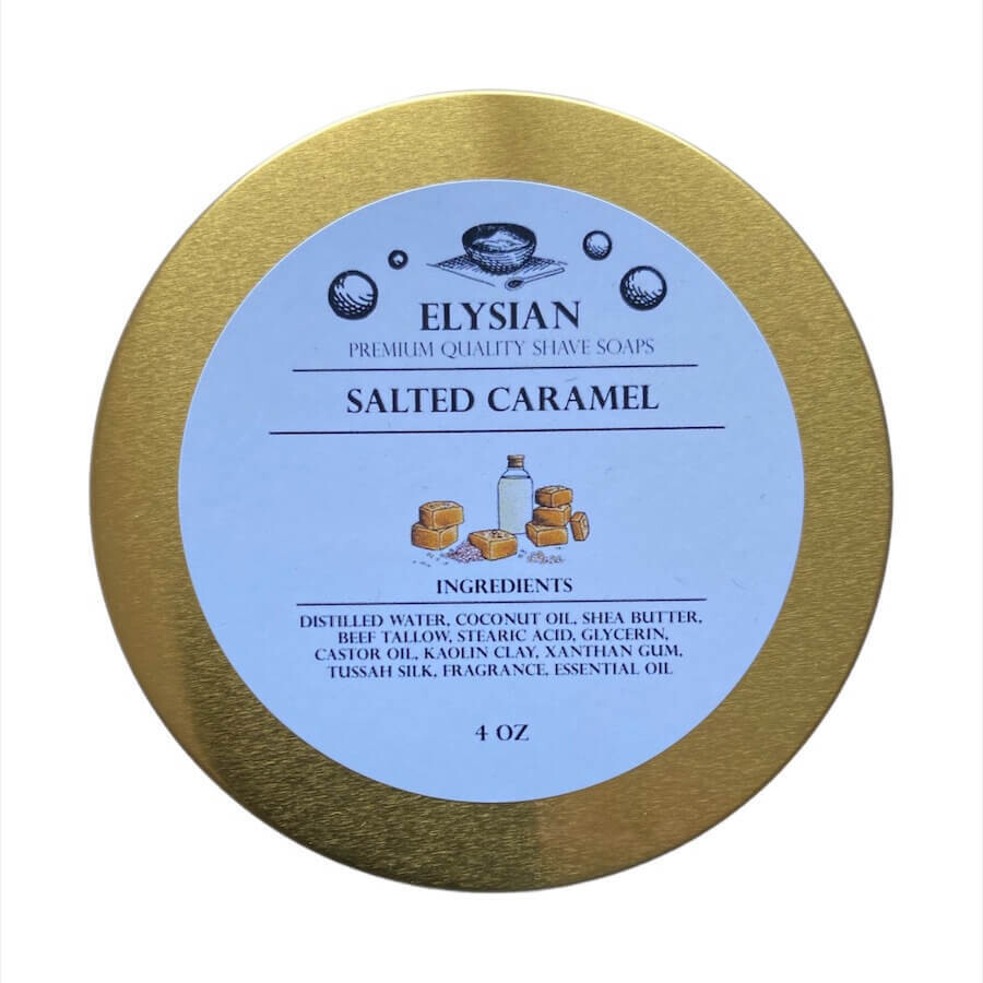 Elysian Soap Salted Caramel Artisan Shave Soap