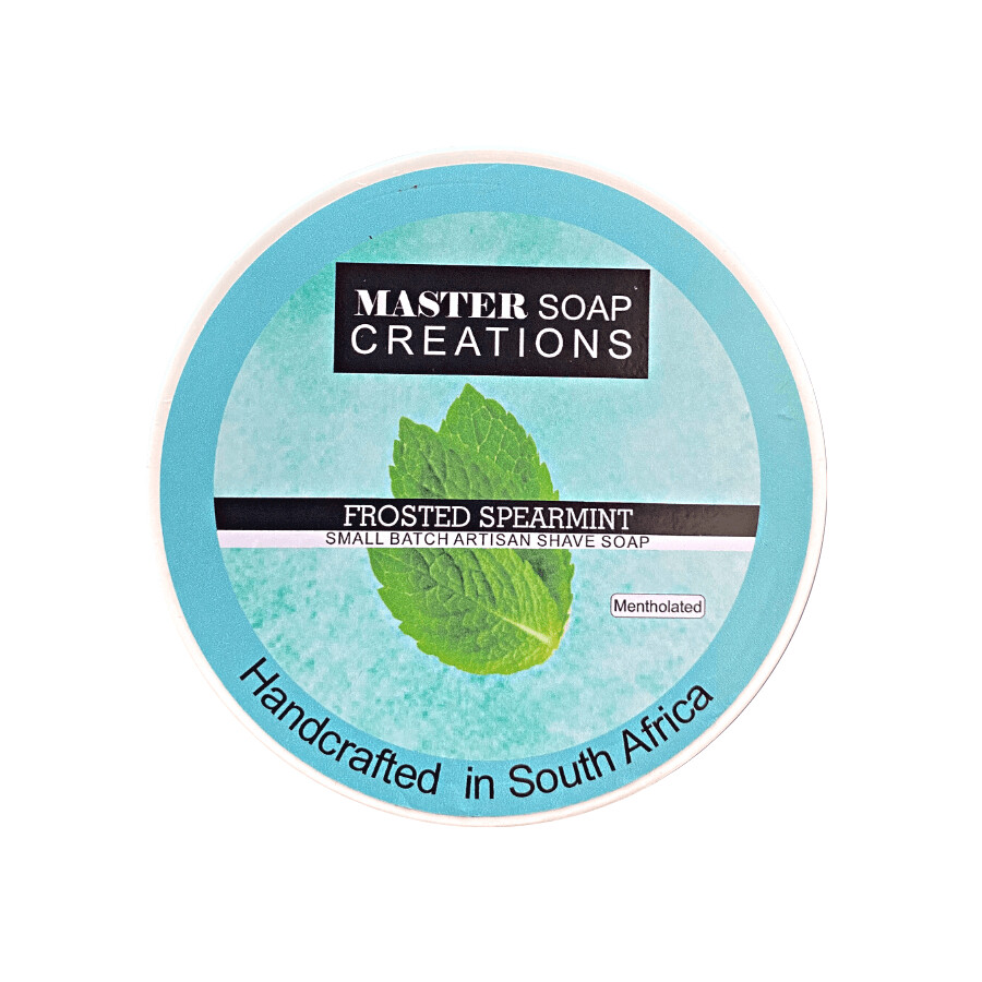 Master Soap Creations Frosted Spearmint Artisan Shaving Soap