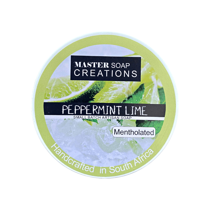 Master Soap Creations Peppermint Lime Artisan Shaving Soap