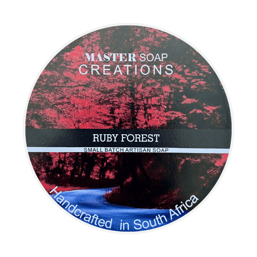 Master Soap Creations Ruby Forest Artisan Shaving Soap
