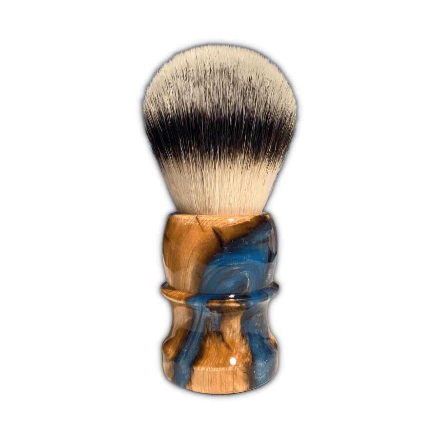 Brü British Columbia Riverwood with Blue Resin, 26mm Synthetic Brush, #1