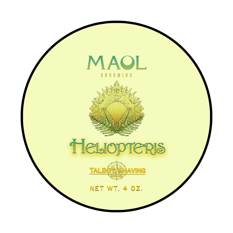 Maol Grooming Heliopteris Artisan Shave Soap