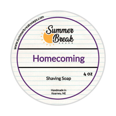 Summer Break Soaps Homecoming Artisan Shave Soap