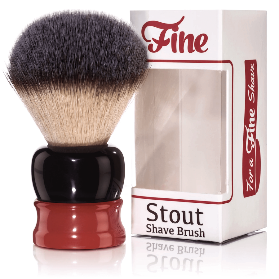 Fine Accoutrements Stout Shaving Brush Orange/Brown