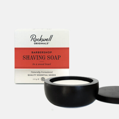 Rockwell Barbershop Shave Soap in Wooden Bowl