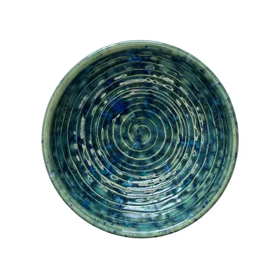 Rodak Blue Azure Premium Ceramic Shave Lather Bowl