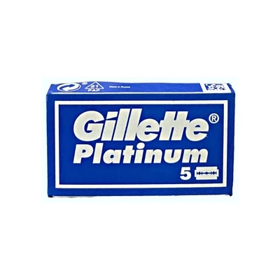 Gillette Platinum Double Edge Razor Blades, 5 Count, Swedes