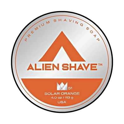 Alien Shave Solar Frost Orange Shave Soap
