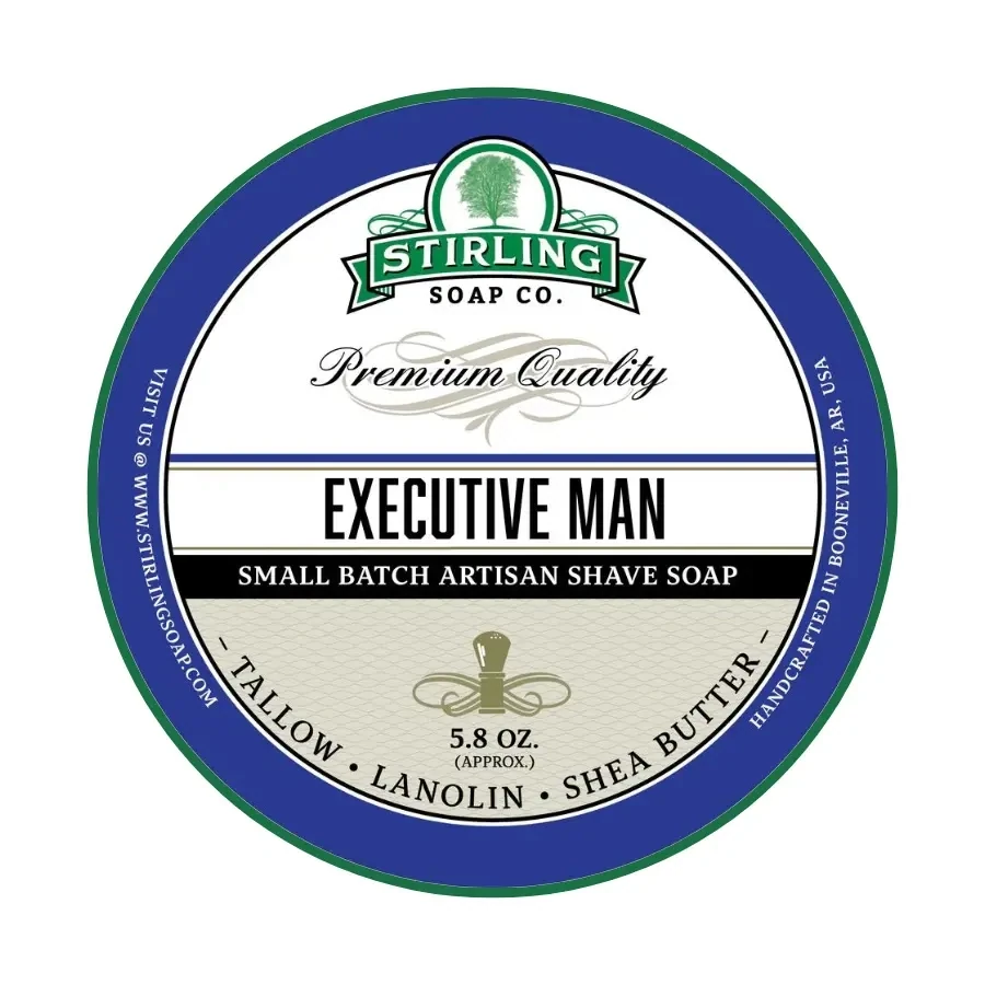 Stirling Soap Co. Executive Man Artisan Shaving Soap