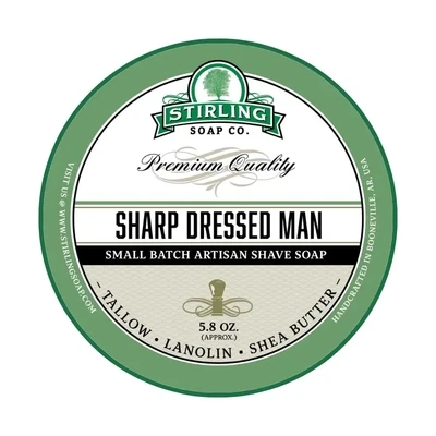 Stirling Soap Co. Sharp Dressed Man Artisan Shaving Soap