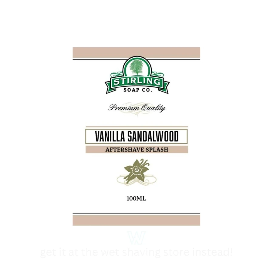 Stirling Soap Co. Vanilla Sandalwood After Shave Splash