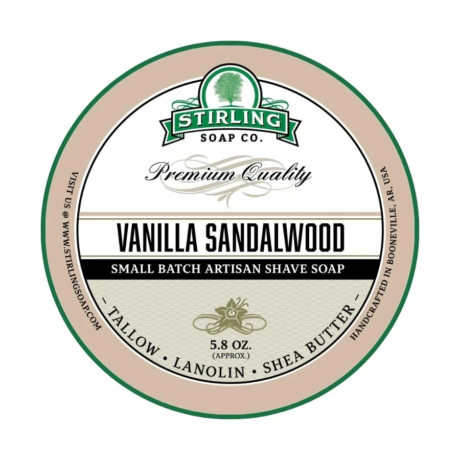 Stirling Soap Co. Vanilla Sandalwood Shaving Soap
