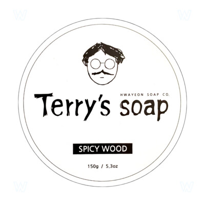 Hwayeon Soap Terry's Soap Spicy Wood Premium Artisan Shave Soap