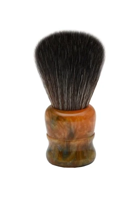 Pearl Shaving Synthetic Shaving Brush with Marble Orange Resin Handle, SBB-97 MO