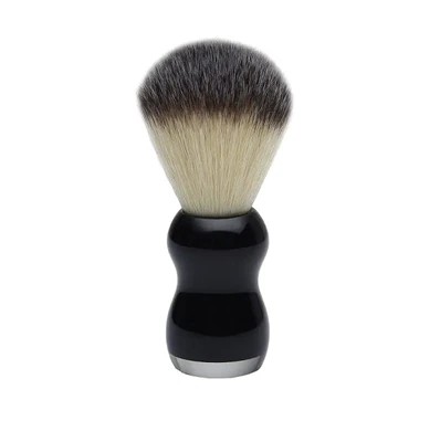 Pearl Shaving Synthetic Shaving Brush with Gloss Black Resin Handle, SSB-12