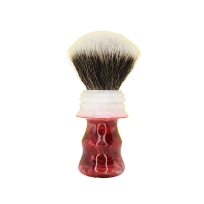 Nameless Workx Crimson Artisan Hand-Turned Shaving Brush - Premium Synthetic G5C Fan Knot