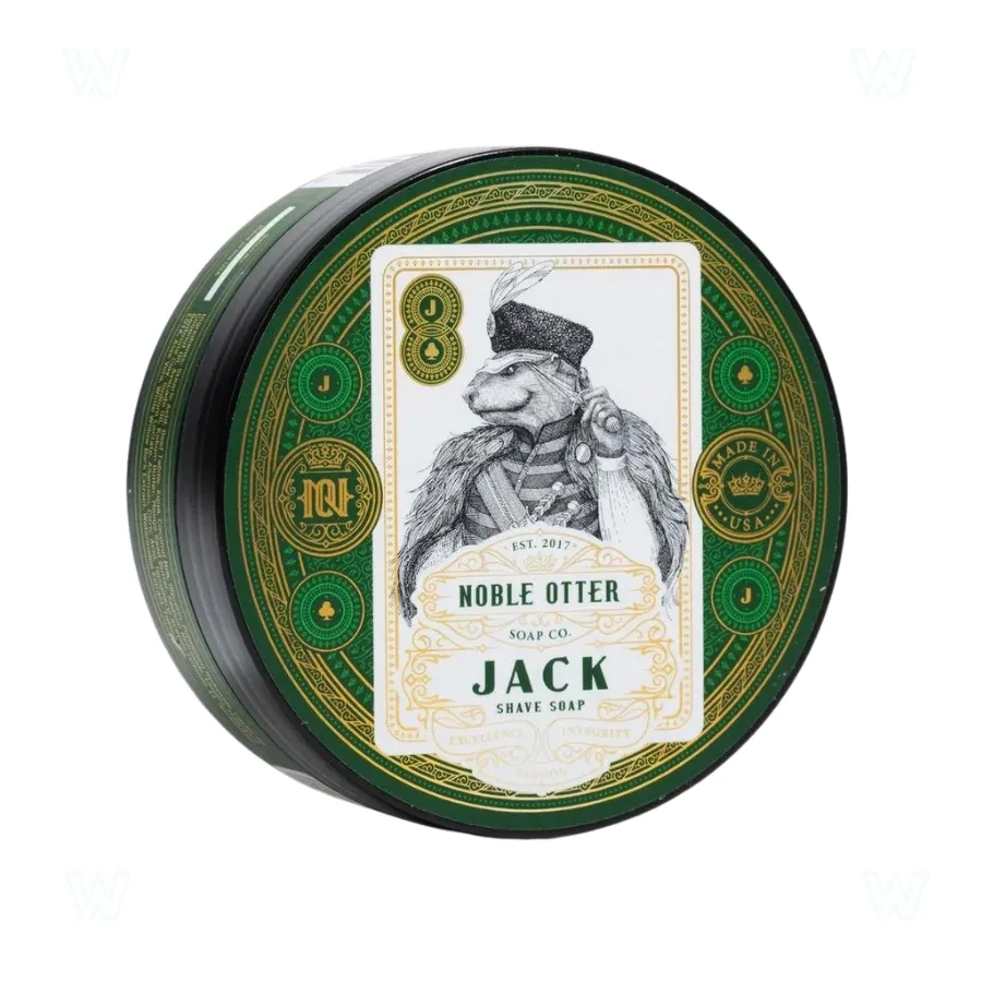 Noble Otter Jack Artisan Shave Soap, Card Series