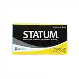 Statum Platinum Chrome Sputtered Double Edge Razor Blades, 10 Count