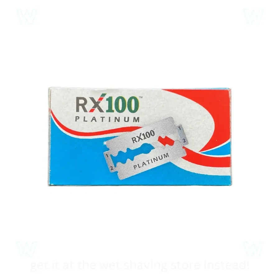 RK RX 100 Platinum Double Edge Razor Blades, 10 Count