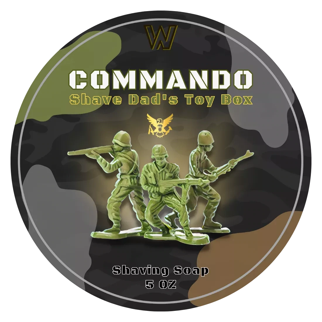 Shave Dad Commando Premium Artisan Shave Soap by Strike Gold Shave
