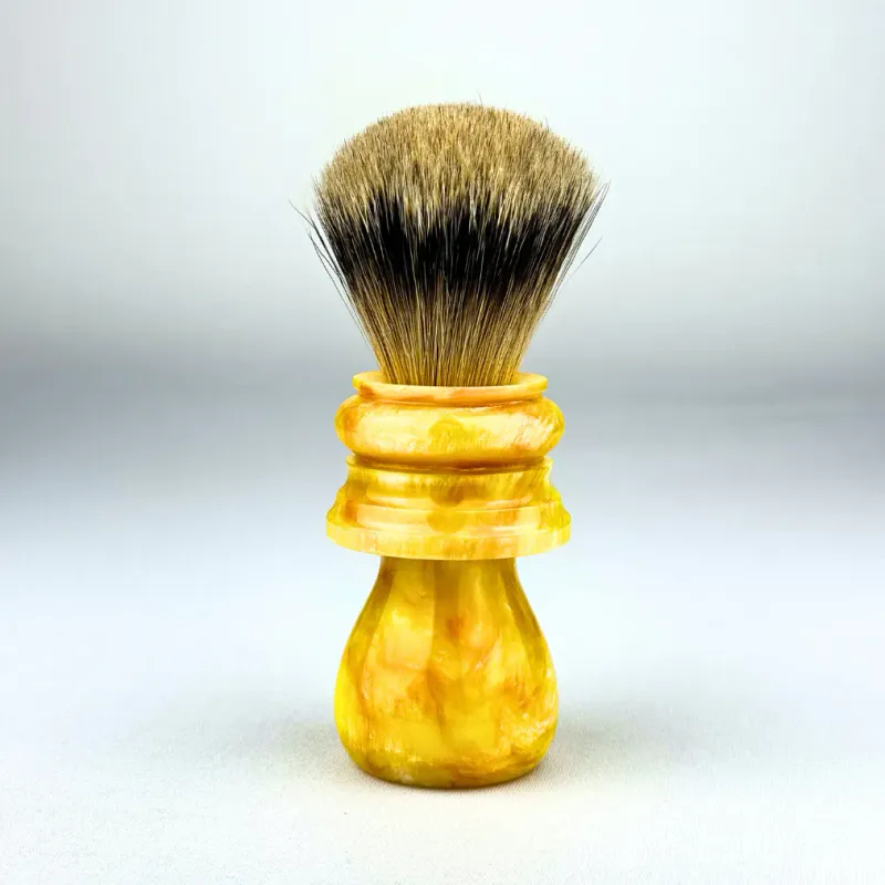 Nameless Workx 24-0017 Hand-Turned Shaving Brush - Premium Silvertip Badger Knot