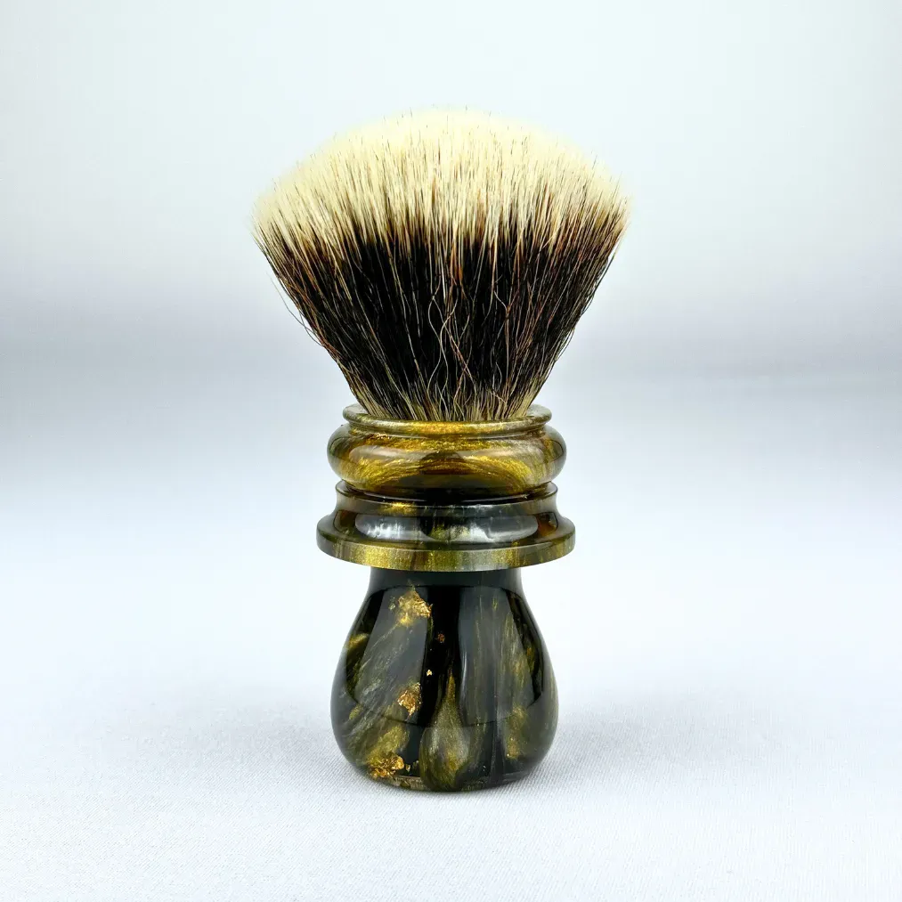 Nameless Workx 24-0023 Hand-Turned Shaving Brush - Premium Synthetic G5C Knot