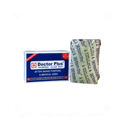 Doctor Plus Antiseptic Alum Bar, Stop Nick Bleeding, 100 grams