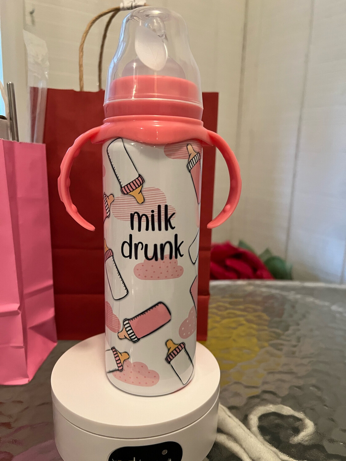Milk Drunk Stainless Steel Baby Bottle