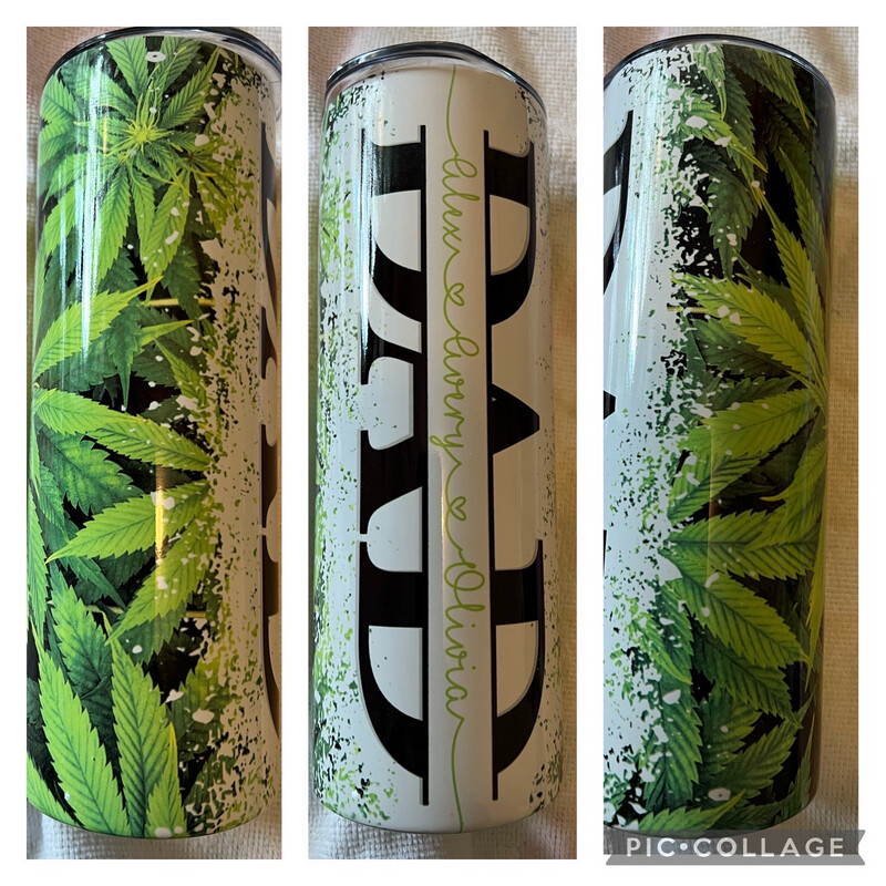 Marijuana dad personalized Tumbler
