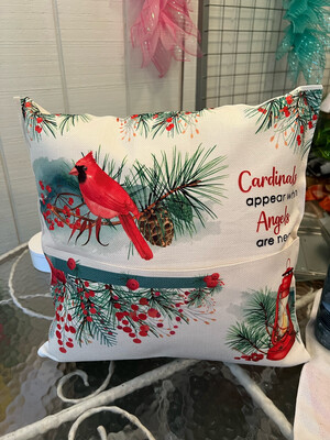Cardinal pocket pillow case