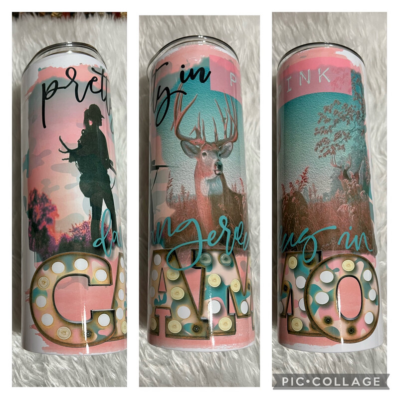 Pretty In Pink 20 Oz Tumbler