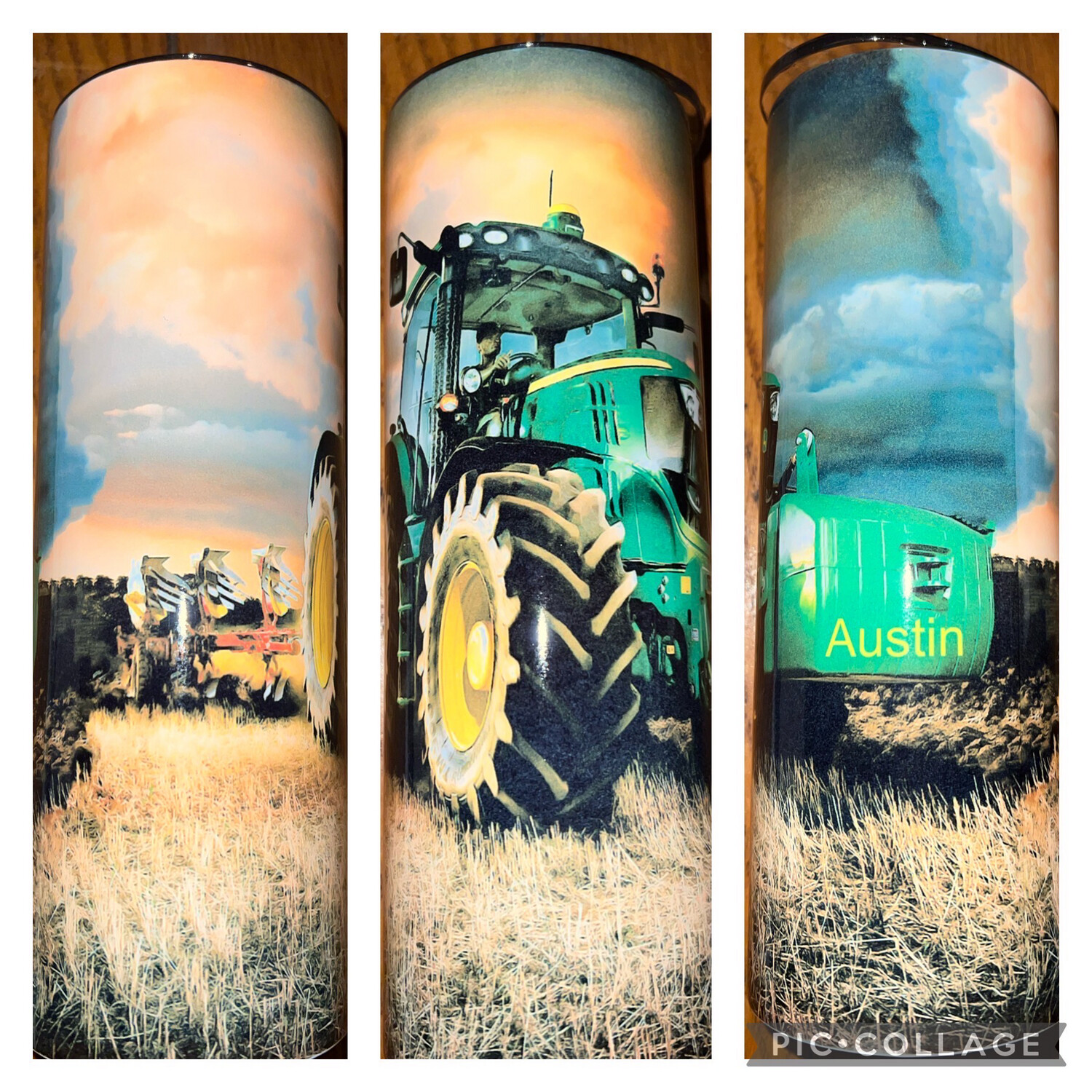 Tractor Sunrise 20 Oz Tumbler With Slide Lid And Straw