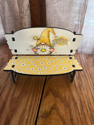 Daisy Decorative Bench Tiered Tray Decor