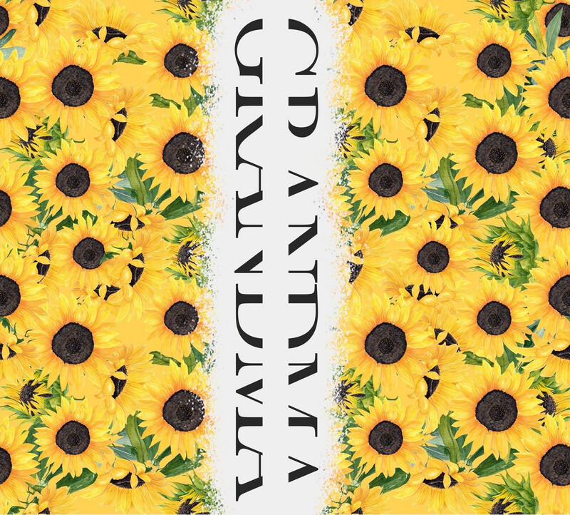 Sunflower Grams Personalized Stainless steel tumbler