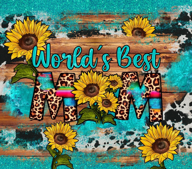Worlds Best Mom Rustic Tumbler