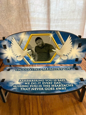 In Loving Memory Memorial Bench Personalized