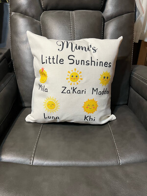 Mimi’s Little Sunshine’s Pocket Pillow Case Personalized