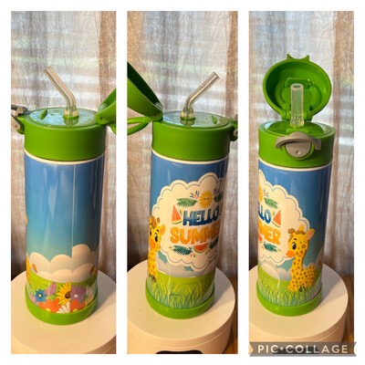 Hello summer 12 Oz Bounce dome Lid Tumbler