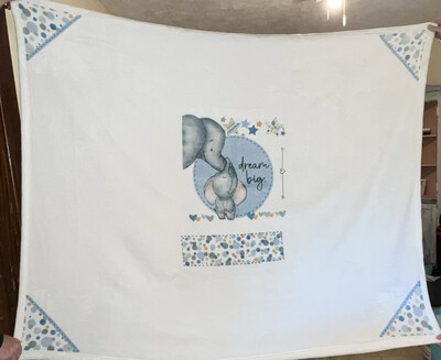 Elephant Baby Blanket Dream Big Polyester