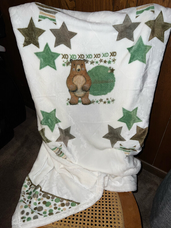 Baby Bear Blanket Personalized Baby Shower Gift