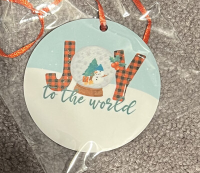 Joy To The World Christmas Ornament