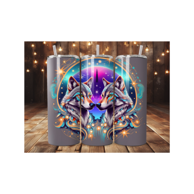 Wolf 20oz  tumbler