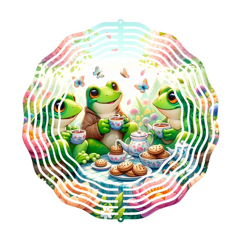Frog Coffee Wind Spinner