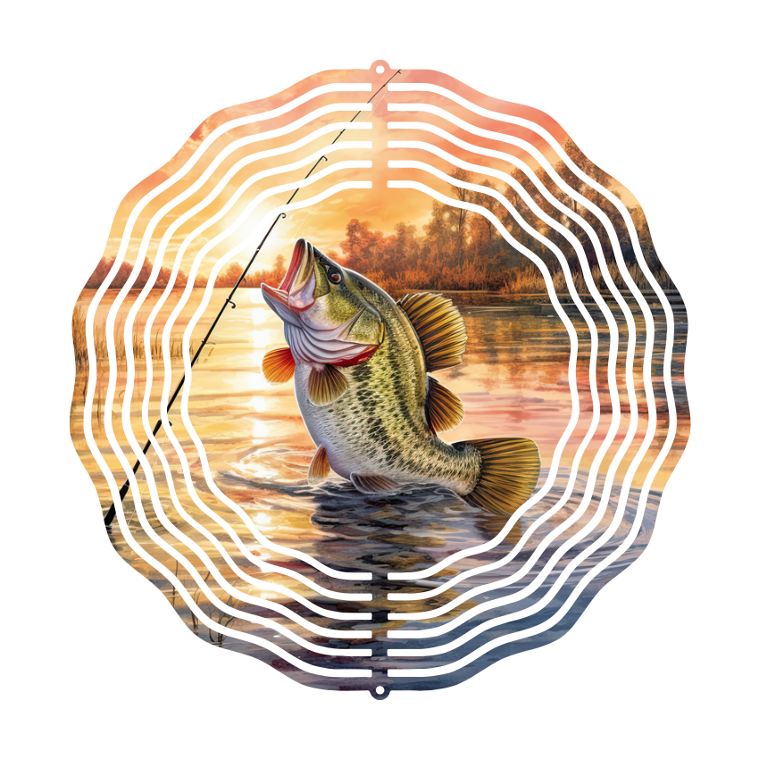 Fish at Sunrise Wind Spinner Dad Uncle Fathers Day