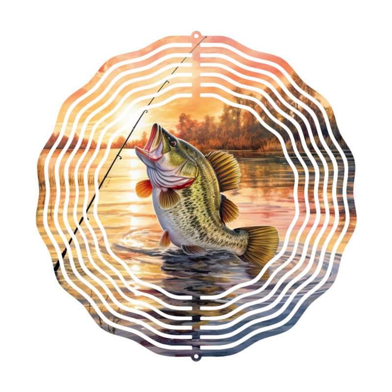 Fish at Sunrise Wind Spinner Dad Uncle Fathers Day